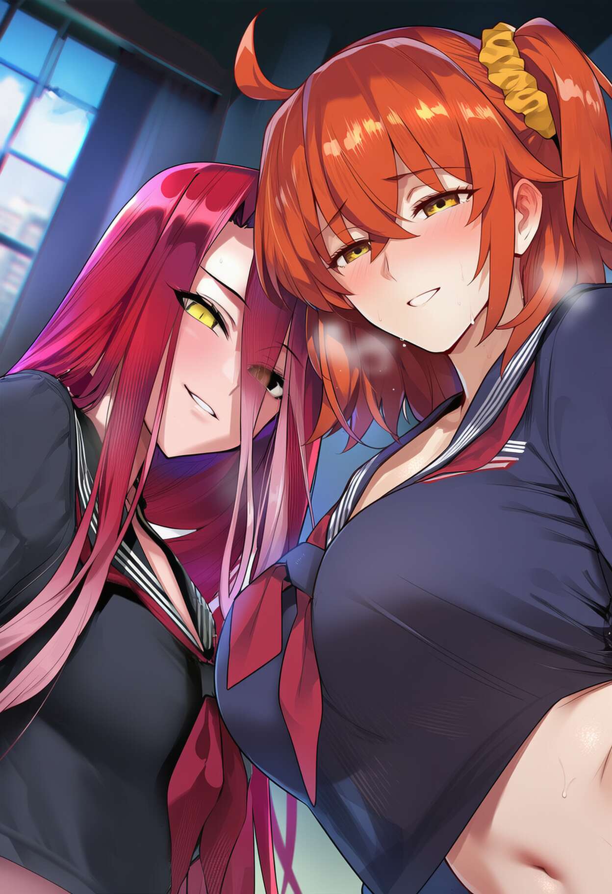 PatreonYeeting typhon ephemeros x fujimaru ritsuka femalefateblack serafuku LOVEAI - Image 104