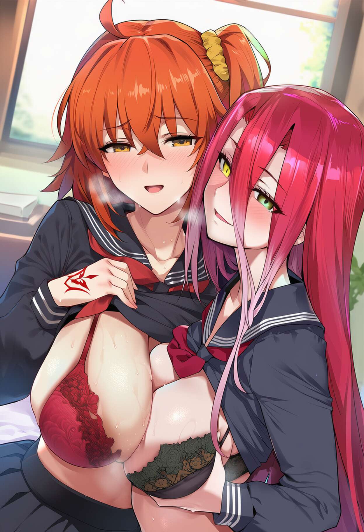 PatreonYeeting typhon ephemeros x fujimaru ritsuka femalefateblack serafuku LOVEAI - Image 121