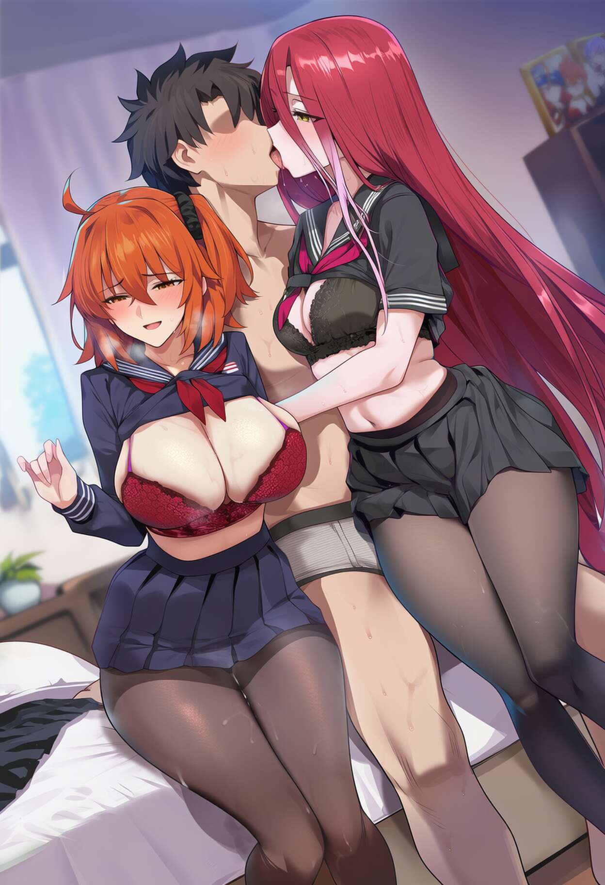 PatreonYeeting typhon ephemeros x fujimaru ritsuka femalefateblack serafuku LOVEAI - Image 135