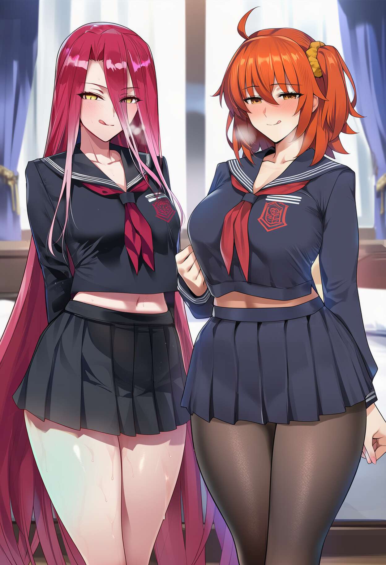 PatreonYeeting typhon ephemeros x fujimaru ritsuka femalefateblack serafuku LOVEAI - Image 99