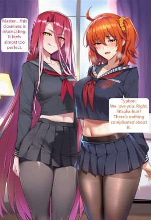 PatreonYeeting typhon ephemeros x fujimaru ritsuka femalefateblack serafuku LOVEAI - Page 2