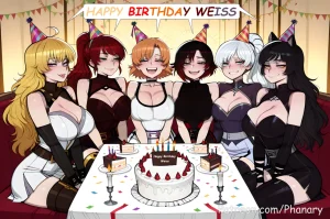 Phanary WeissFuta x RWBY Girls Happy Birthday RWBY...