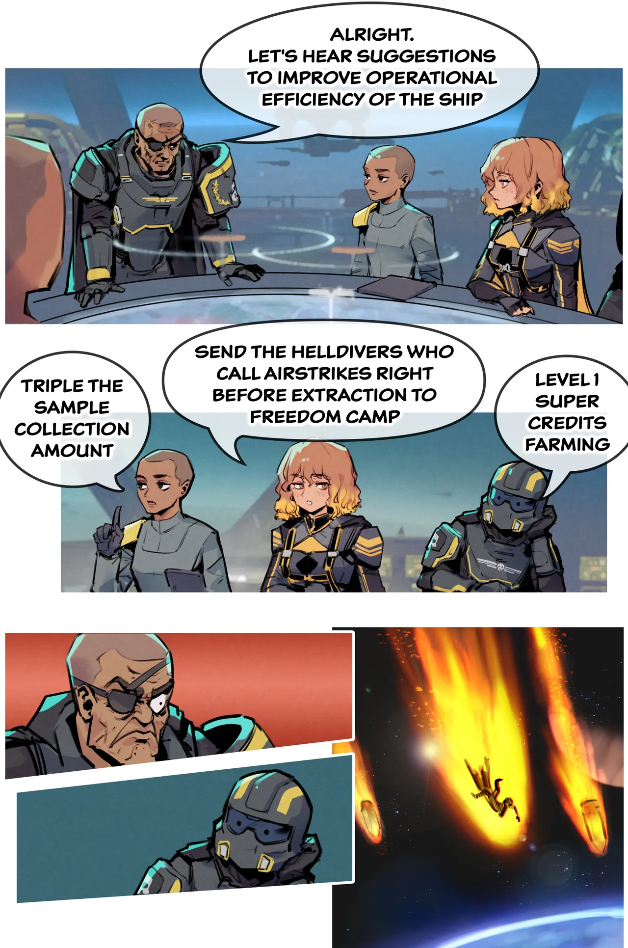 Phantom Cross Helldivers comics memes - Image 29