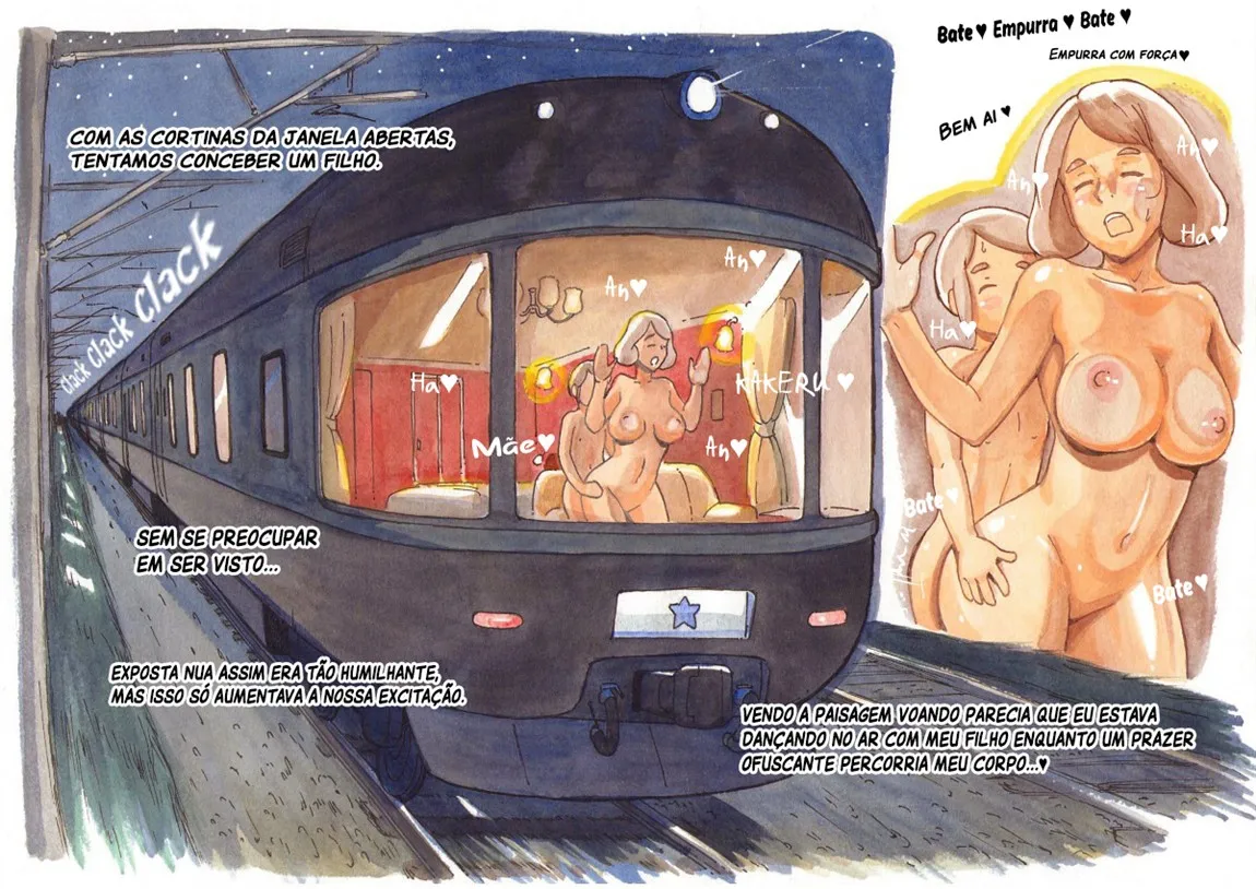 pink-noise Mizuiro Megane Mama-sho Time Dream Express Expresso dos Sonhos da Mamãe Portuguese-BR - Image 38