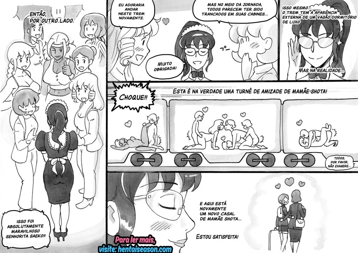 pink-noise Mizuiro Megane Mama-sho Time Dream Express Expresso dos Sonhos da Mamãe Portuguese-BR - Image 45