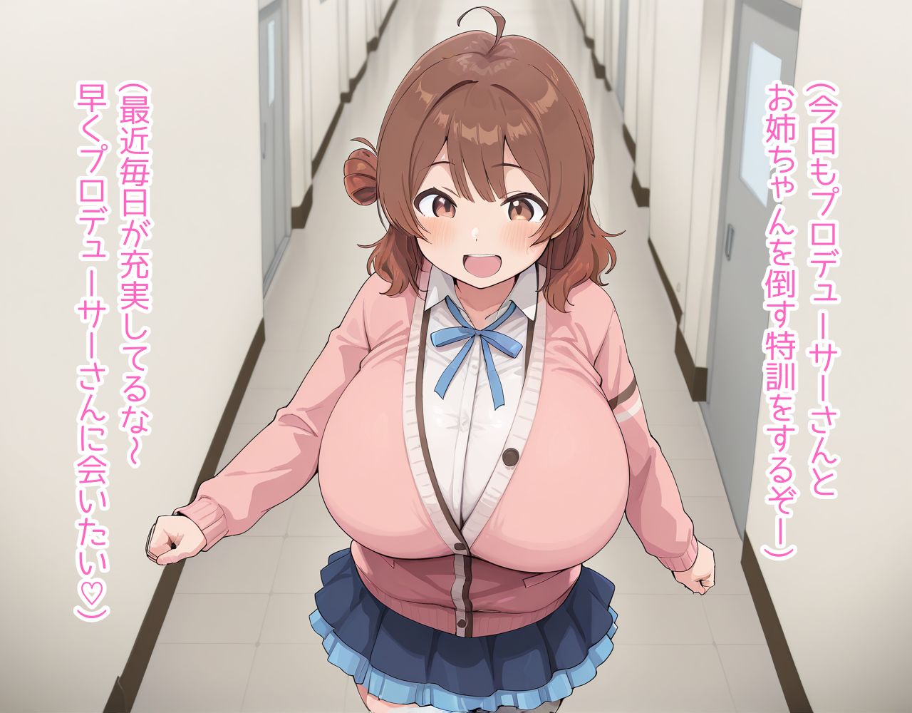 pipona 催眠アプリでおじさんをプロデューサーと誤認しちゃう佑芽ちゃん - Image 1
