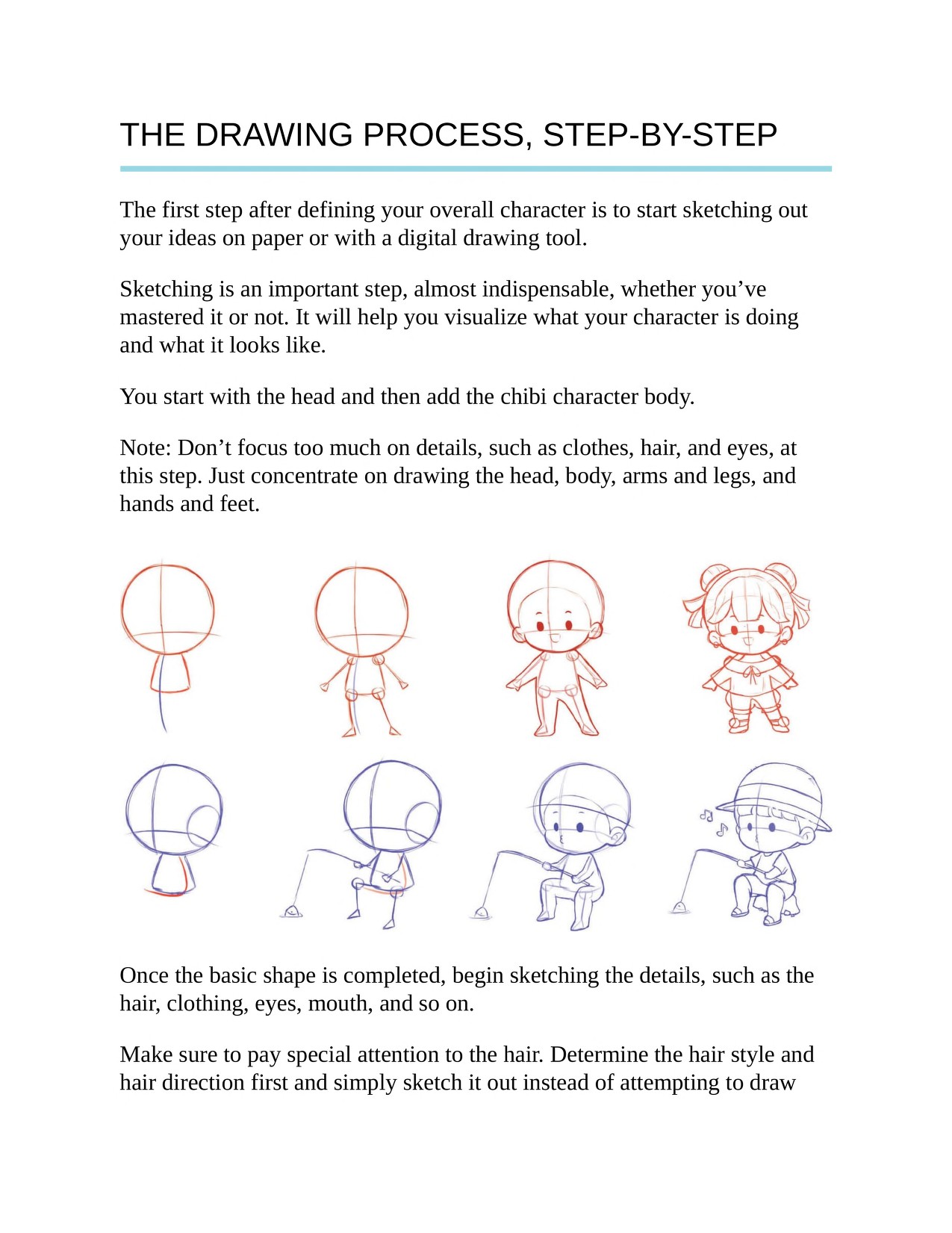 Piuuvy Draw Chibi Style A Beginners Step-by-Step Guide for Drawing Adorable Minis 62 Lessons Basics, Characters, Special Effects English - Image 10