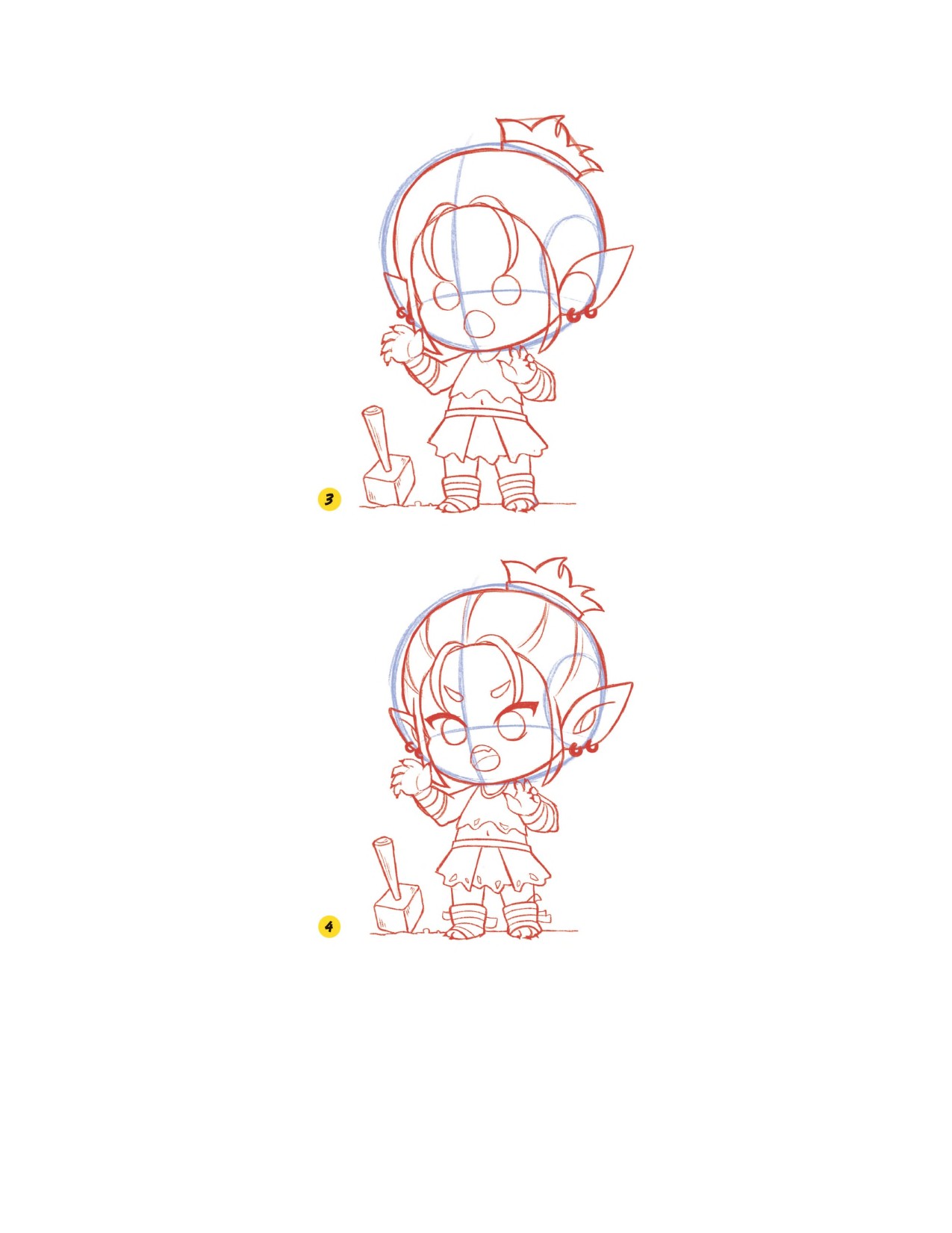 Piuuvy Draw Chibi Style A Beginners Step-by-Step Guide for Drawing Adorable Minis 62 Lessons Basics, Characters, Special Effects English - Image 123
