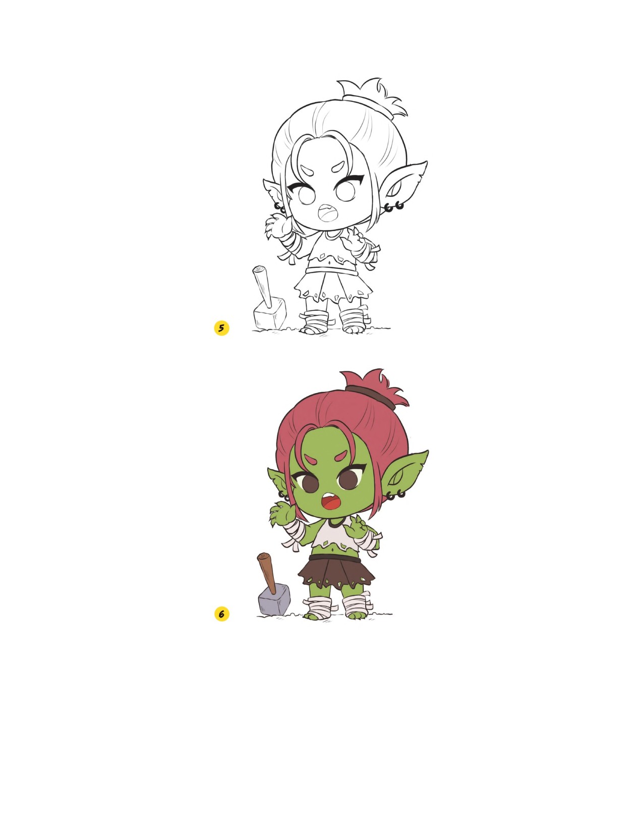 Piuuvy Draw Chibi Style A Beginners Step-by-Step Guide for Drawing Adorable Minis 62 Lessons Basics, Characters, Special Effects English - Image 124