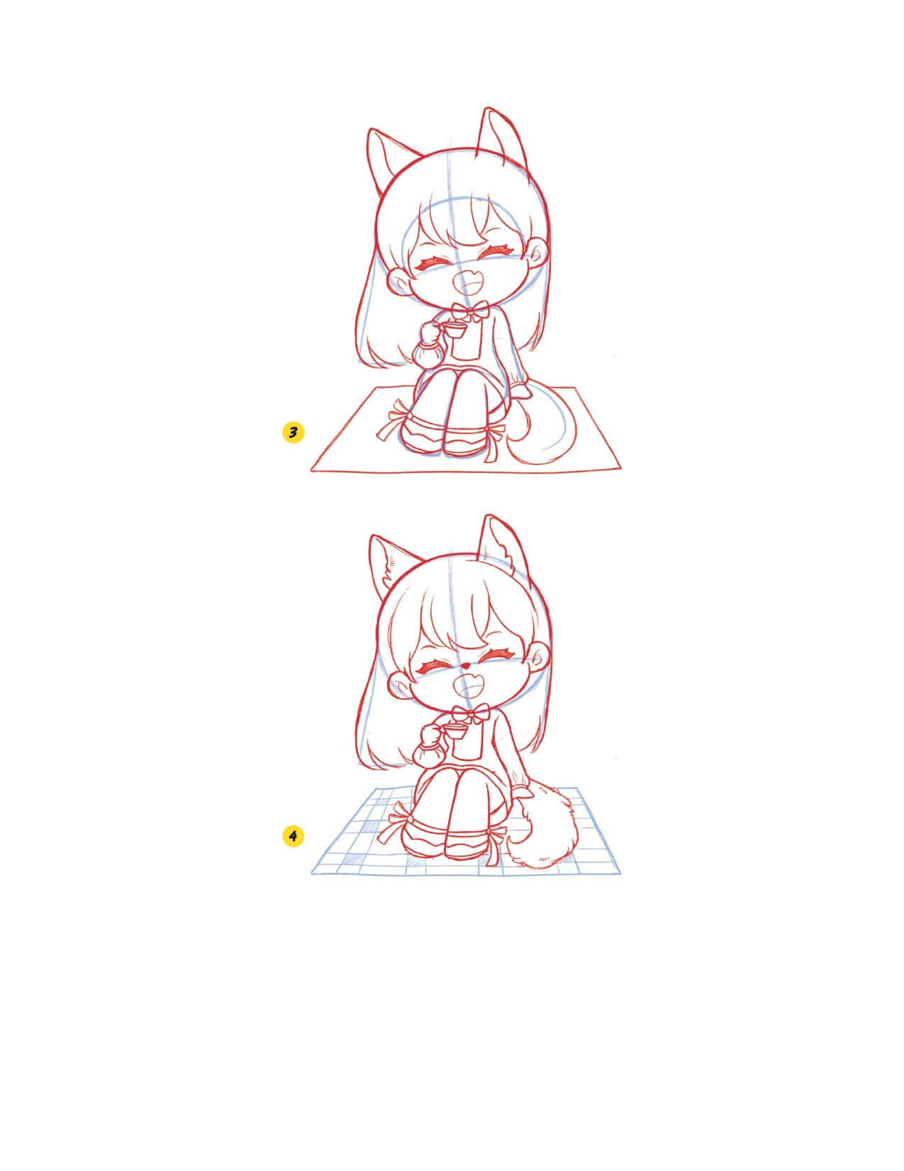 Piuuvy Draw Chibi Style A Beginners Step-by-Step Guide for Drawing Adorable Minis 62 Lessons Basics, Characters, Special Effects English - Image 146