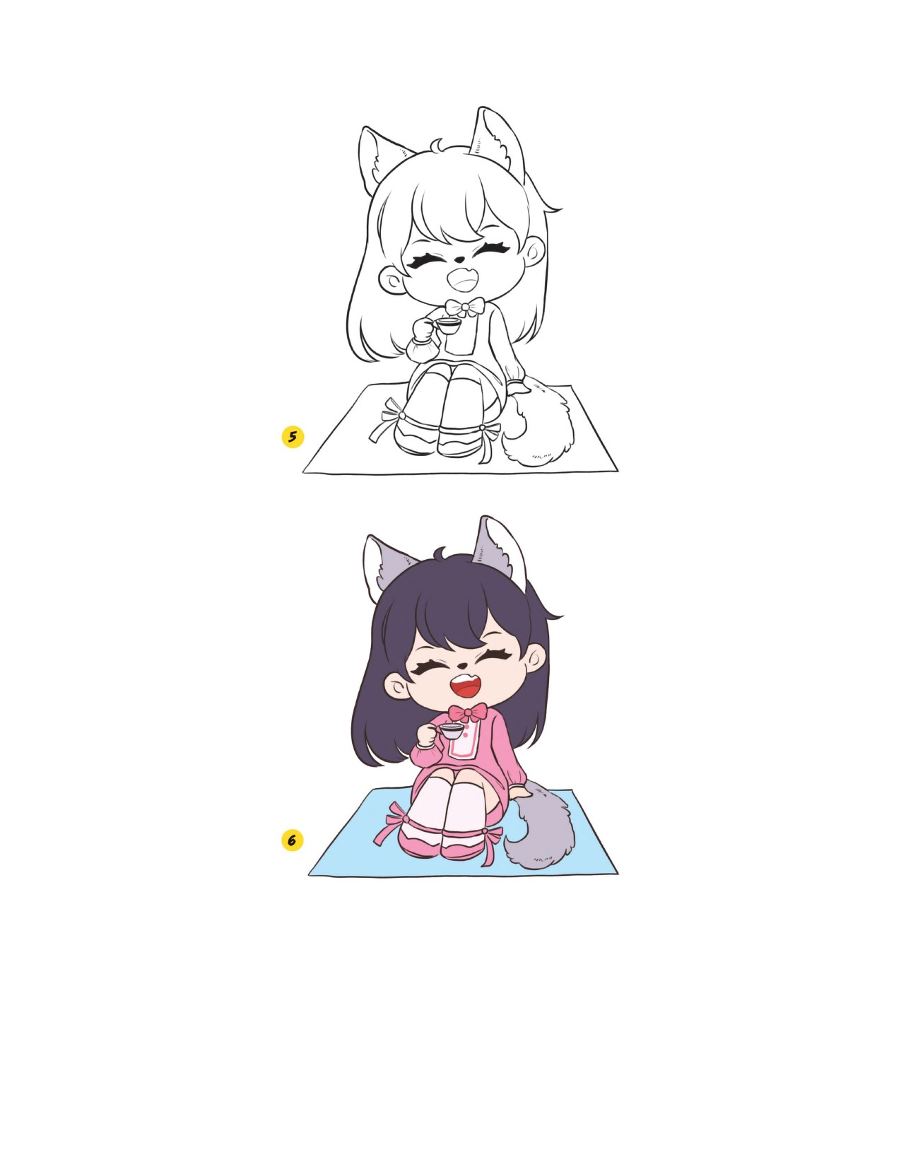 Piuuvy Draw Chibi Style A Beginners Step-by-Step Guide for Drawing Adorable Minis 62 Lessons Basics, Characters, Special Effects English - Image 147