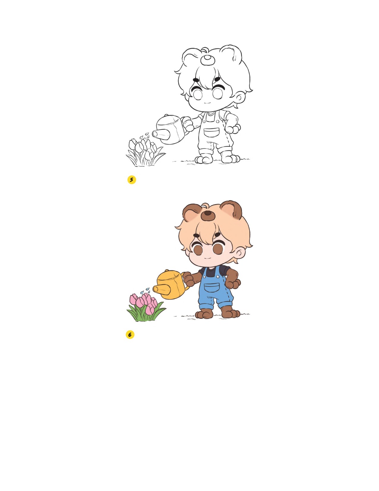 Piuuvy Draw Chibi Style A Beginners Step-by-Step Guide for Drawing Adorable Minis 62 Lessons Basics, Characters, Special Effects English - Image 155
