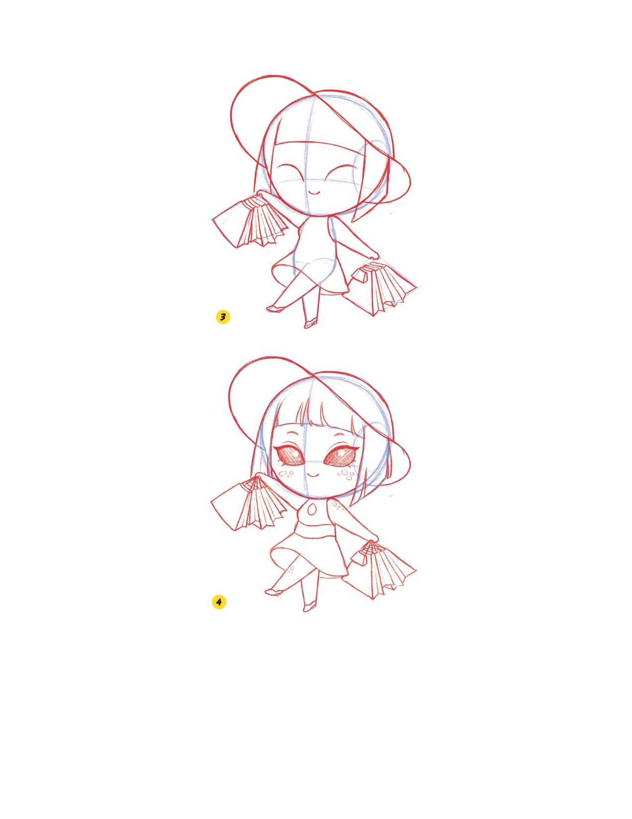 Piuuvy Draw Chibi Style A Beginners Step-by-Step Guide for Drawing Adorable Minis 62 Lessons Basics, Characters, Special Effects English - Image 167