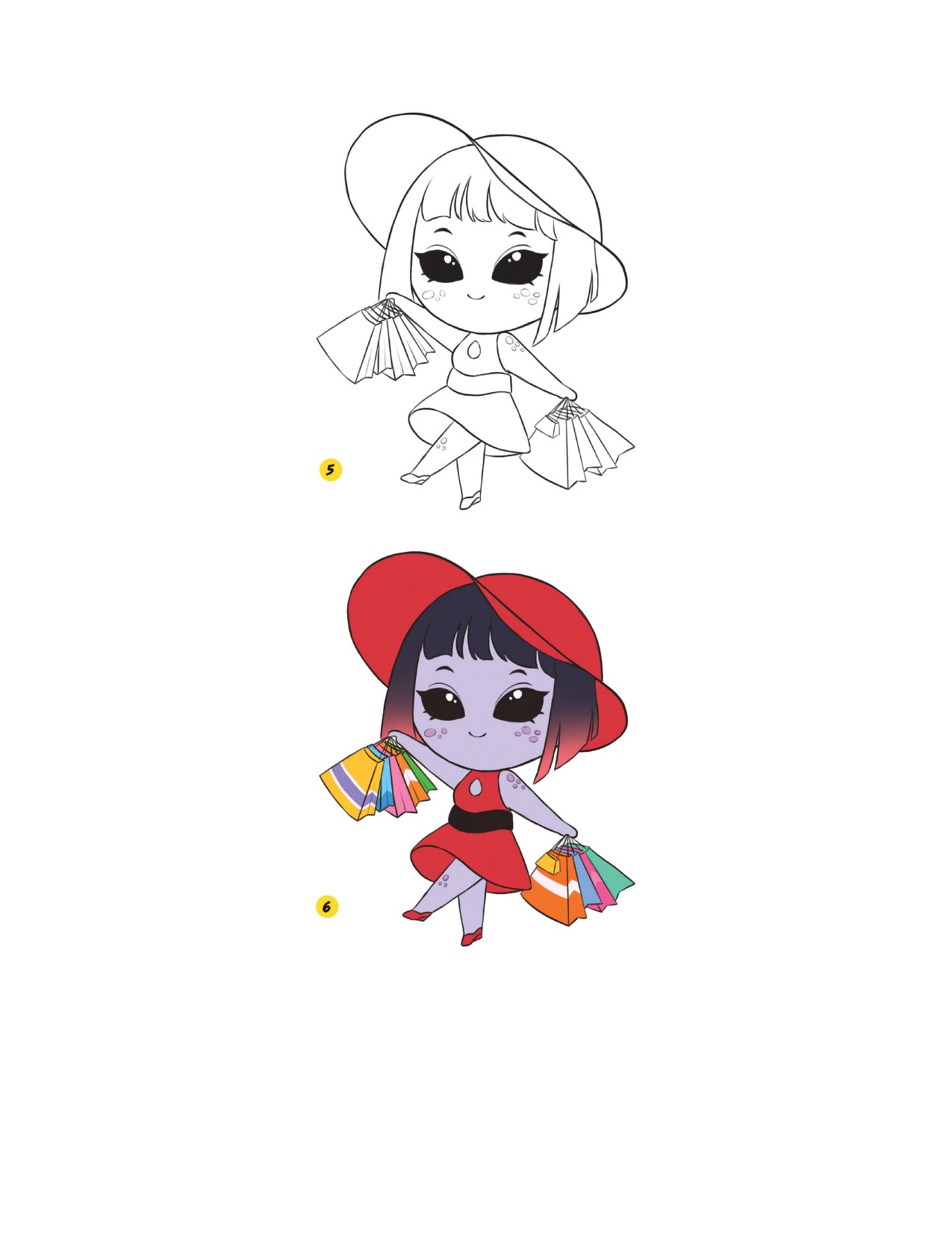 Piuuvy Draw Chibi Style A Beginners Step-by-Step Guide for Drawing Adorable Minis 62 Lessons Basics, Characters, Special Effects English - Image 168