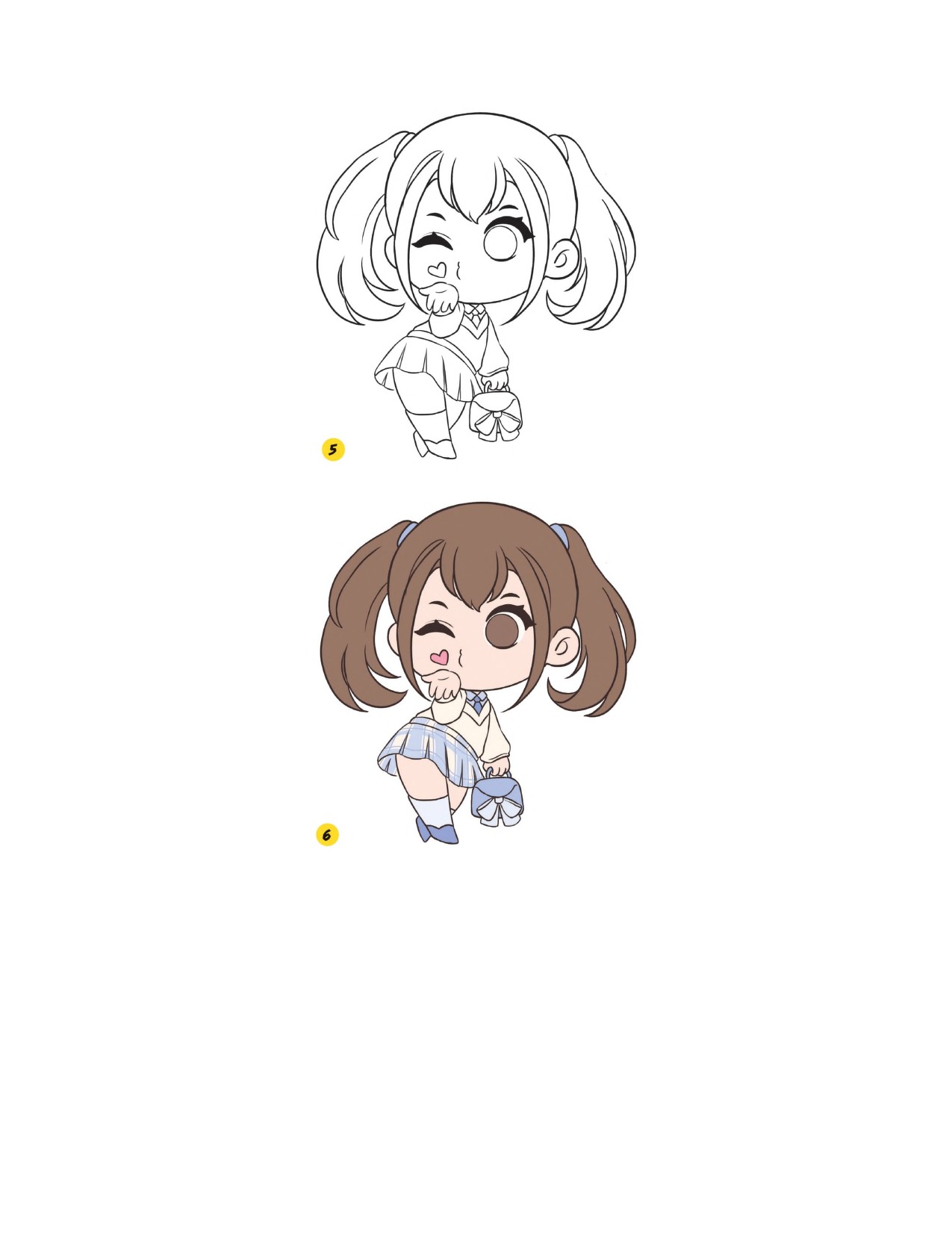 Piuuvy Draw Chibi Style A Beginners Step-by-Step Guide for Drawing Adorable Minis 62 Lessons Basics, Characters, Special Effects English - Image 217