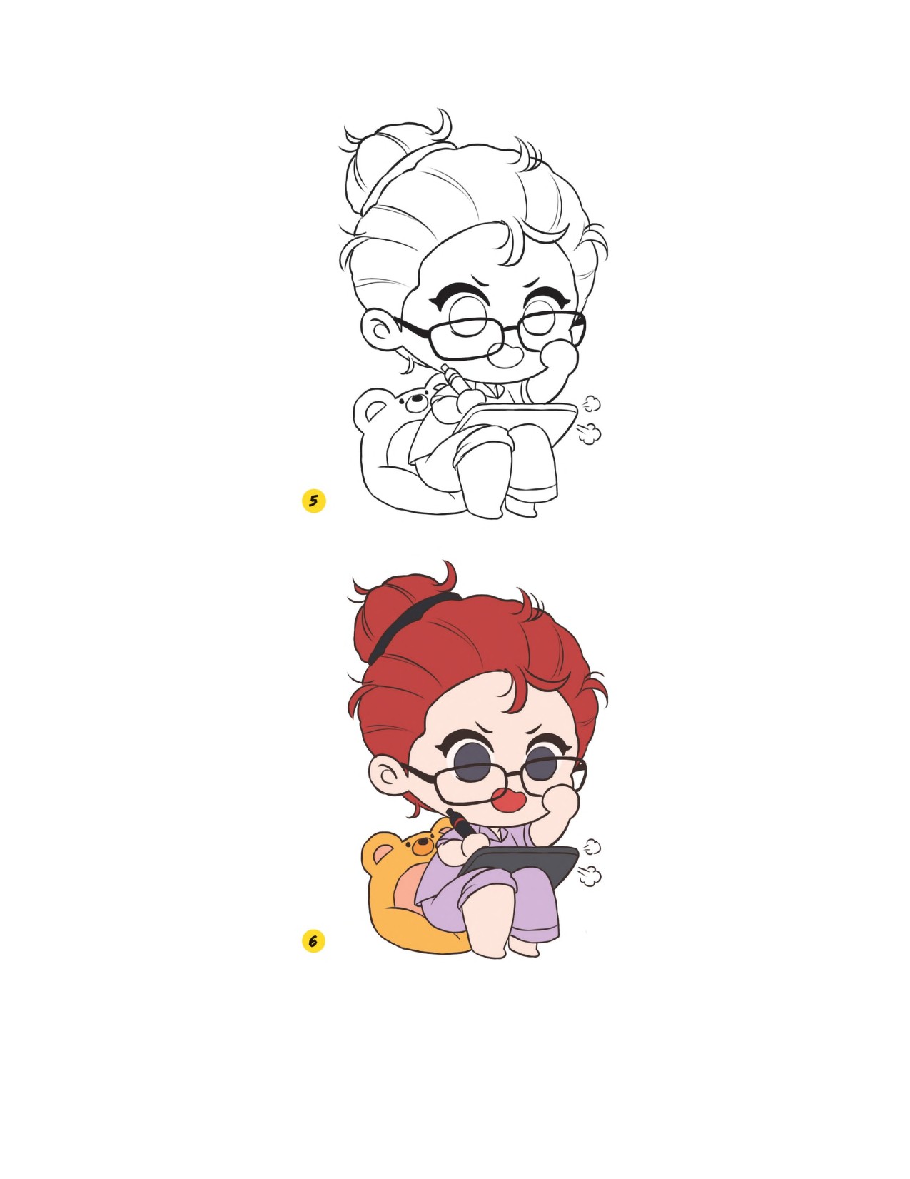 Piuuvy Draw Chibi Style A Beginners Step-by-Step Guide for Drawing Adorable Minis 62 Lessons Basics, Characters, Special Effects English - Image 233