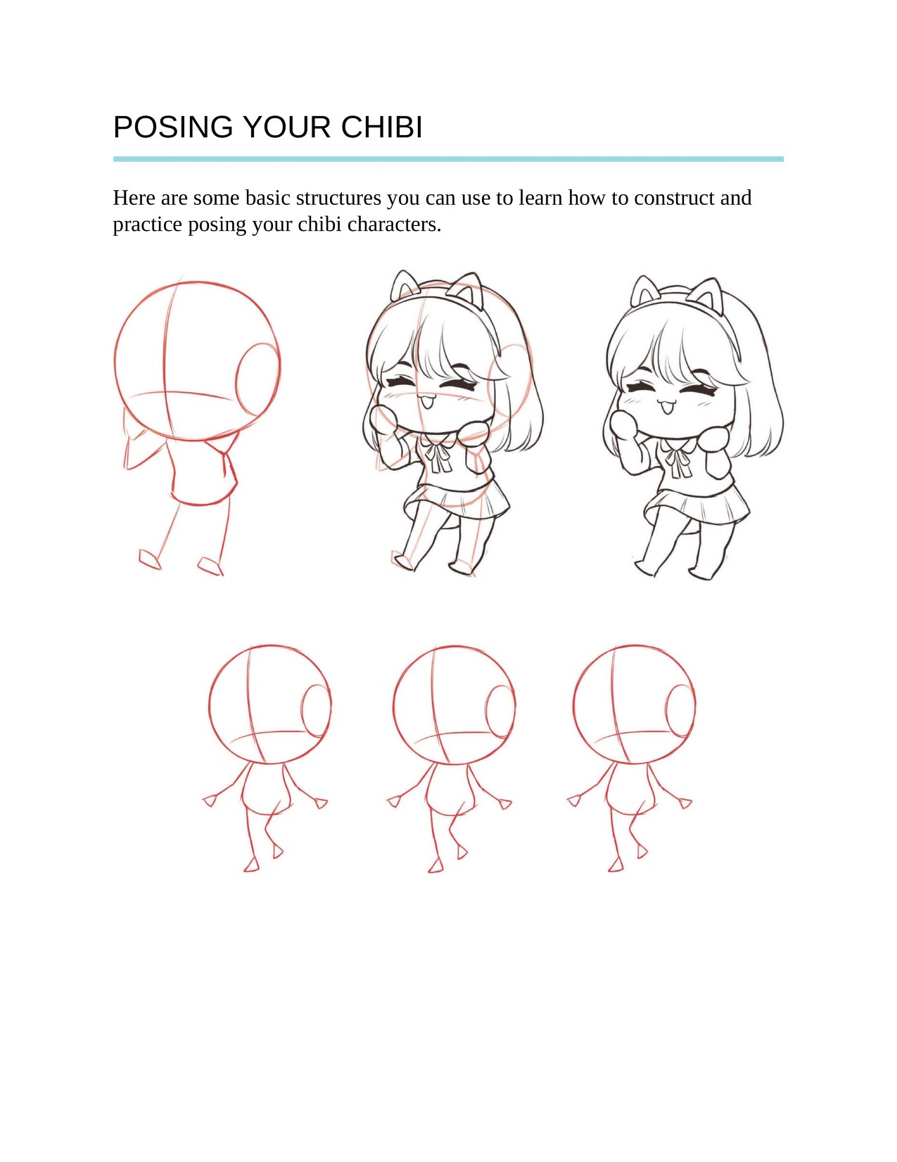 Piuuvy Draw Chibi Style A Beginners Step-by-Step Guide for Drawing Adorable Minis 62 Lessons Basics, Characters, Special Effects English - Image 27