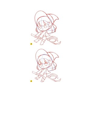 Piuuvy Draw Chibi Style A Beginners Step-by-Step Guide for Drawing Adorable Minis 62 Lessons Basics, Characters, Special Effects English - Page 115