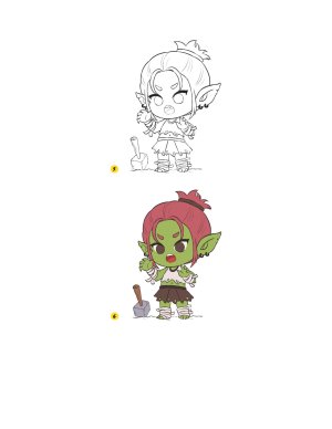 Piuuvy Draw Chibi Style A Beginners Step-by-Step Guide for Drawing Adorable Minis 62 Lessons Basics, Characters, Special Effects English - Page 124