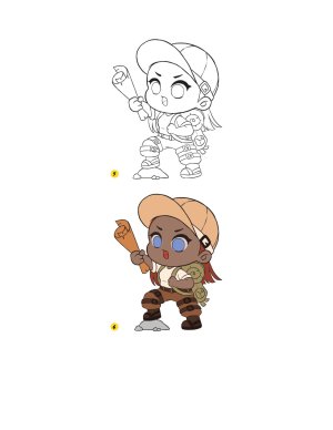 Piuuvy Draw Chibi Style A Beginners Step-by-Step Guide for Drawing Adorable Minis 62 Lessons Basics, Characters, Special Effects English - Page 185