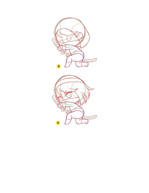Piuuvy Draw Chibi Style A Beginners Step-by-Step Guide for Drawing Adorable Minis 62 Lessons Basics, Characters, Special Effects English - Page 224