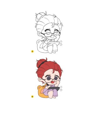 Piuuvy Draw Chibi Style A Beginners Step-by-Step Guide for Drawing Adorable Minis 62 Lessons Basics, Characters, Special Effects English - Page 233