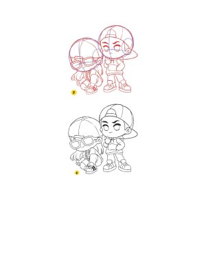 Piuuvy Draw Chibi Style A Beginners Step-by-Step Guide for Drawing Adorable Minis 62 Lessons Basics, Characters, Special Effects English - Page 245