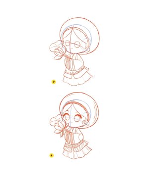 Piuuvy Draw Chibi Style A Beginners Step-by-Step Guide for Drawing Adorable Minis 62 Lessons Basics, Characters, Special Effects English - Page 84