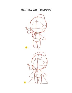 Piuuvy Draw Chibi Style A Beginners Step-by-Step Guide for Drawing Adorable Minis 62 Lessons Basics, Characters, Special Effects English - Page 91