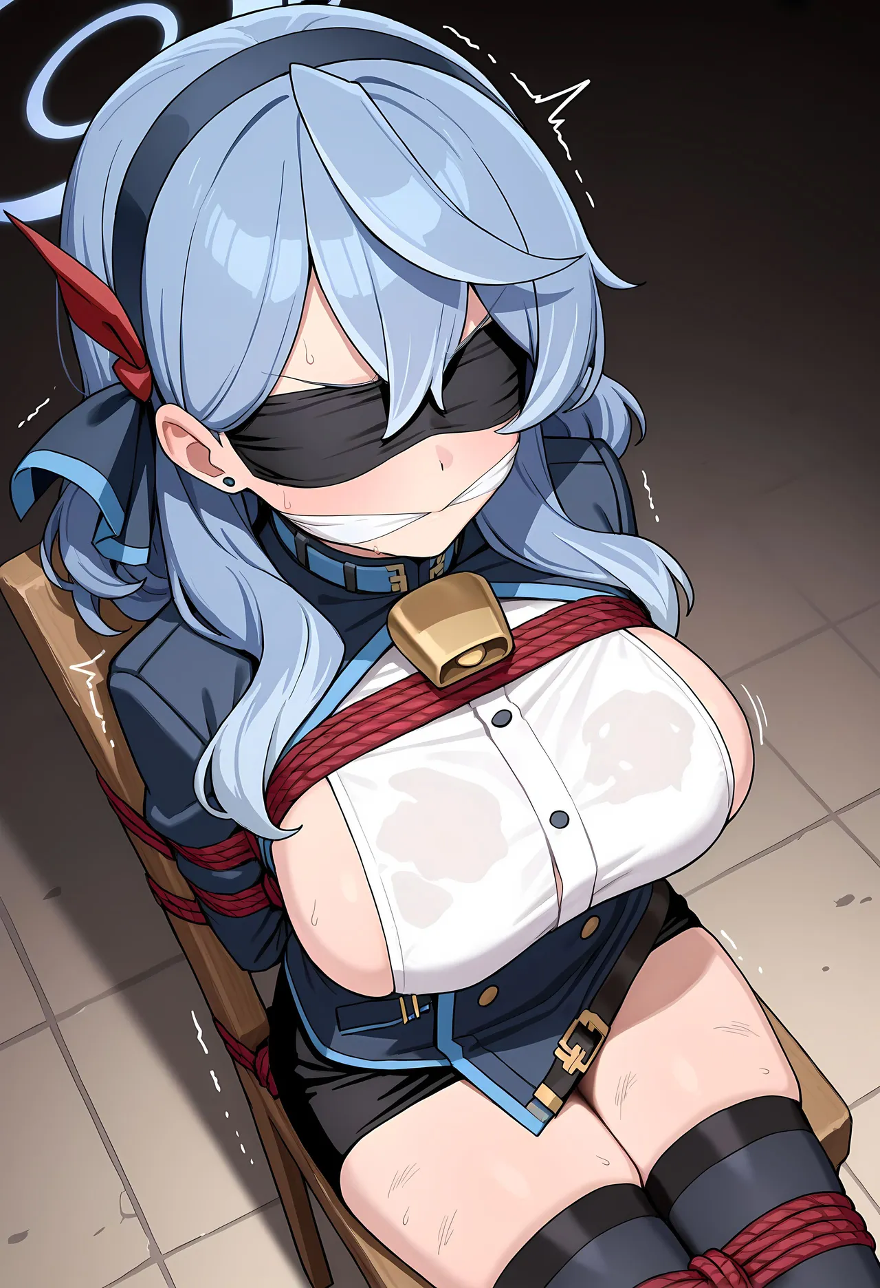 Pixiv bompcat② 118061342 - With Ako Held Hostage, Sorasaki Hina Has No Choice but to Do as the Men Say - Image 6