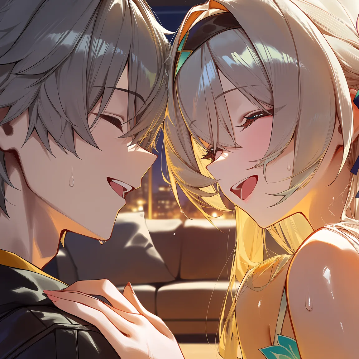 Pixiv Koa-san 20425416 - Silver Wolf x Caelus Story - Image 5