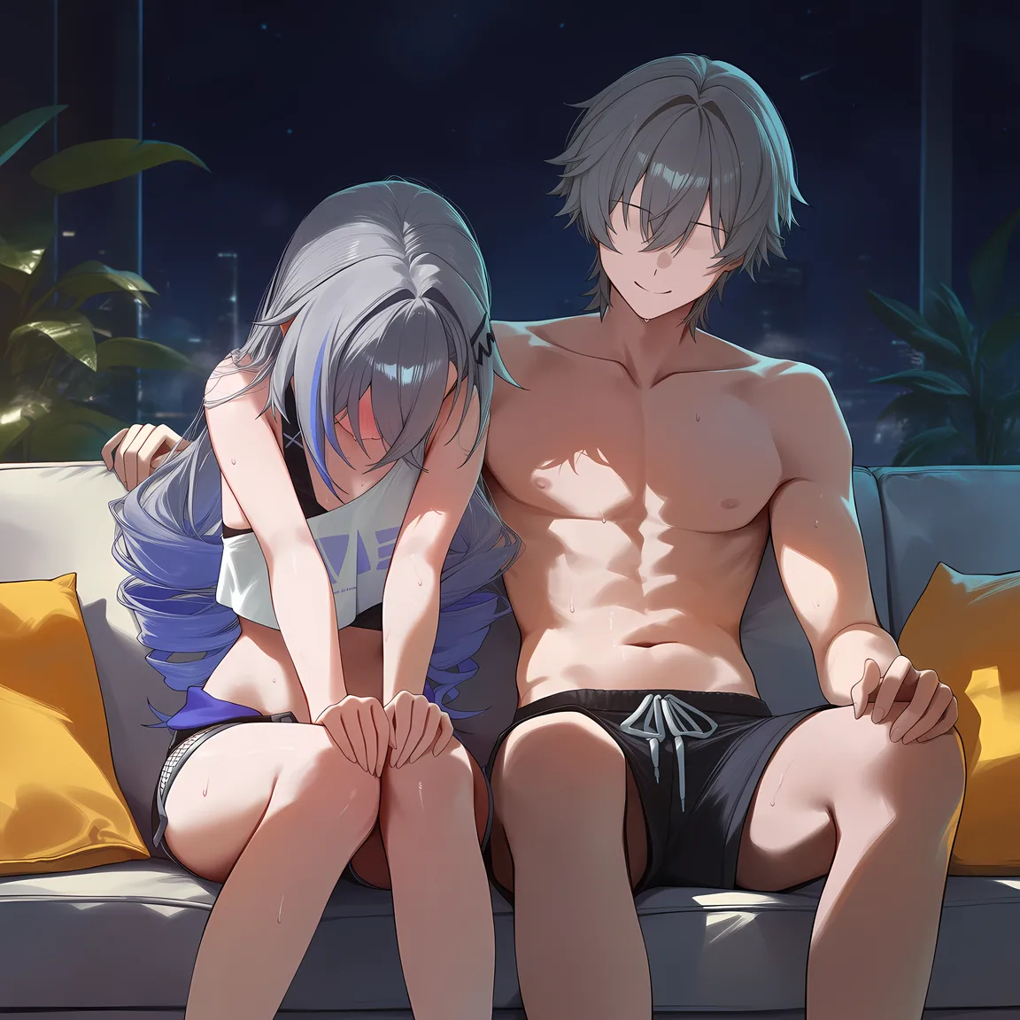 Pixiv Koa-san 20425416 - Silver Wolf x Caelus Story - Image 83