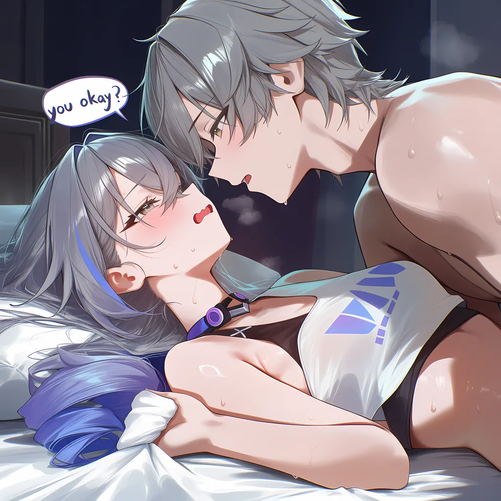 Pixiv Koa-san 20425416 - Silver Wolf x Caelus Story - Image 93