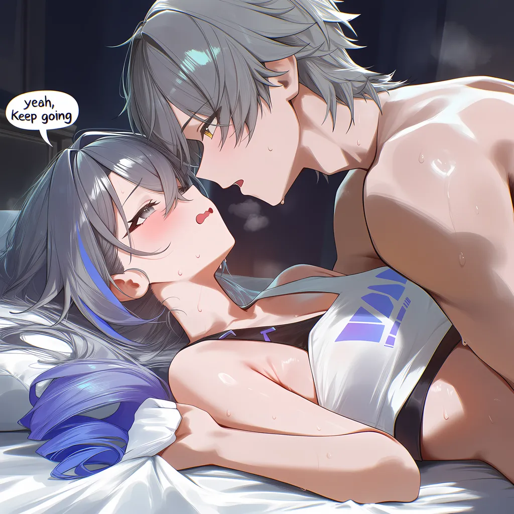 Pixiv Koa-san 20425416 - Silver Wolf x Caelus Story - Image 94
