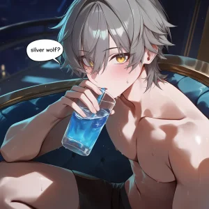 Pixiv Koa-san 20425416 - Silver Wolf x Caelus Story - Page 36