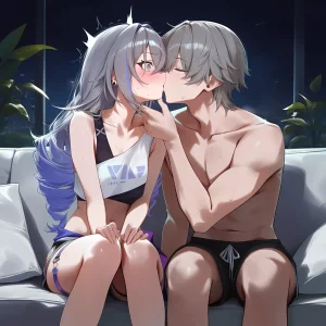 Pixiv Koa-san 20425416 - Silver Wolf x Caelus Story - Page 81