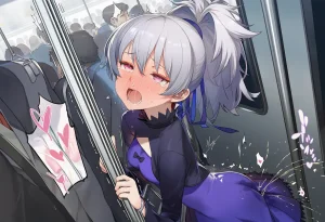 Pixiv 名前も知らないおじさんNamae mo Shiranai OjisanAn Old Man Whose Name I Dont Even Know 117226053 - Rumor Apparently, a Foreign Nymphomaniac Shows Up on the Yamanote Line - Page 24