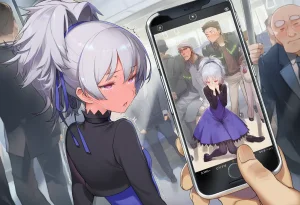 Pixiv 名前も知らないおじさんNamae mo Shiranai OjisanAn Old Man Whose Name I Dont Even Know 117226053 - Rumor Apparently, a Foreign Nymphomaniac Shows Up on the Yamanote Line - Page 46