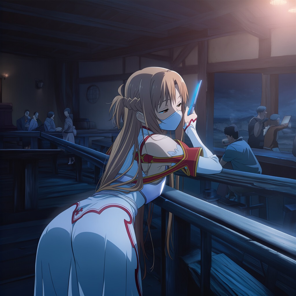 Pixiv プじだむの島Pujidamu no Shima 15106284 - Asuna streetwalker mask blowjob with smegma more - Image 2