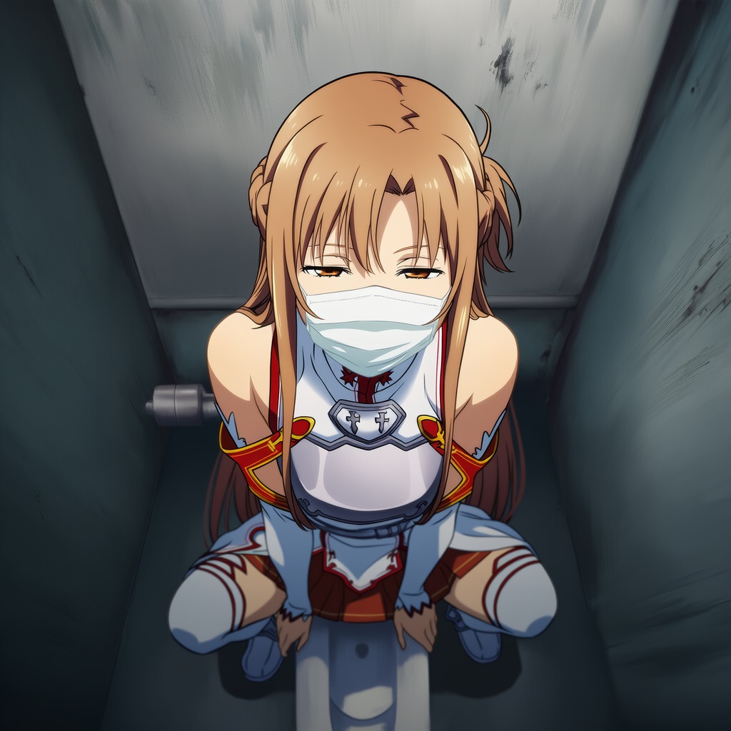 Pixiv プじだむの島Pujidamu no Shima 15106284 - Asuna streetwalker mask blowjob with smegma more - Image 7