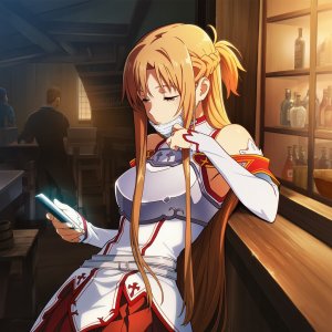 Pixiv プじだむの島Pujidamu no Shima 15106284 - Asuna streetwalker mask blowjob with smegma more Thumbnail