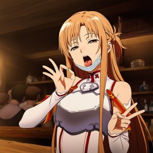 Pixiv プじだむの島Pujidamu no Shima 15106284 - Asuna streetwalker mask blowjob with smegma more - Page 5