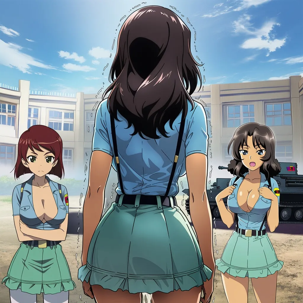 Pixiv プじだむの島Pujidamu no Shima 15106284 - El Girls und Panzer Assaulted, Deep Kissed, Breast Fondled and Sucked, Creampie, Rape, Humiliation - Image 86