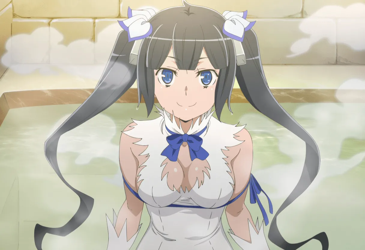 Pixiv 与党野党YotouYatou 50519969 - DanMachi Hestia and the Perverted Ojisan in the Mixed Bath - Image 2