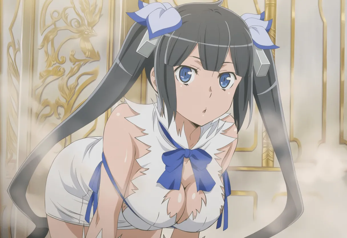 Pixiv 与党野党YotouYatou 50519969 - DanMachi Hestia and the Perverted Ojisan in the Mixed Bath - Image 4