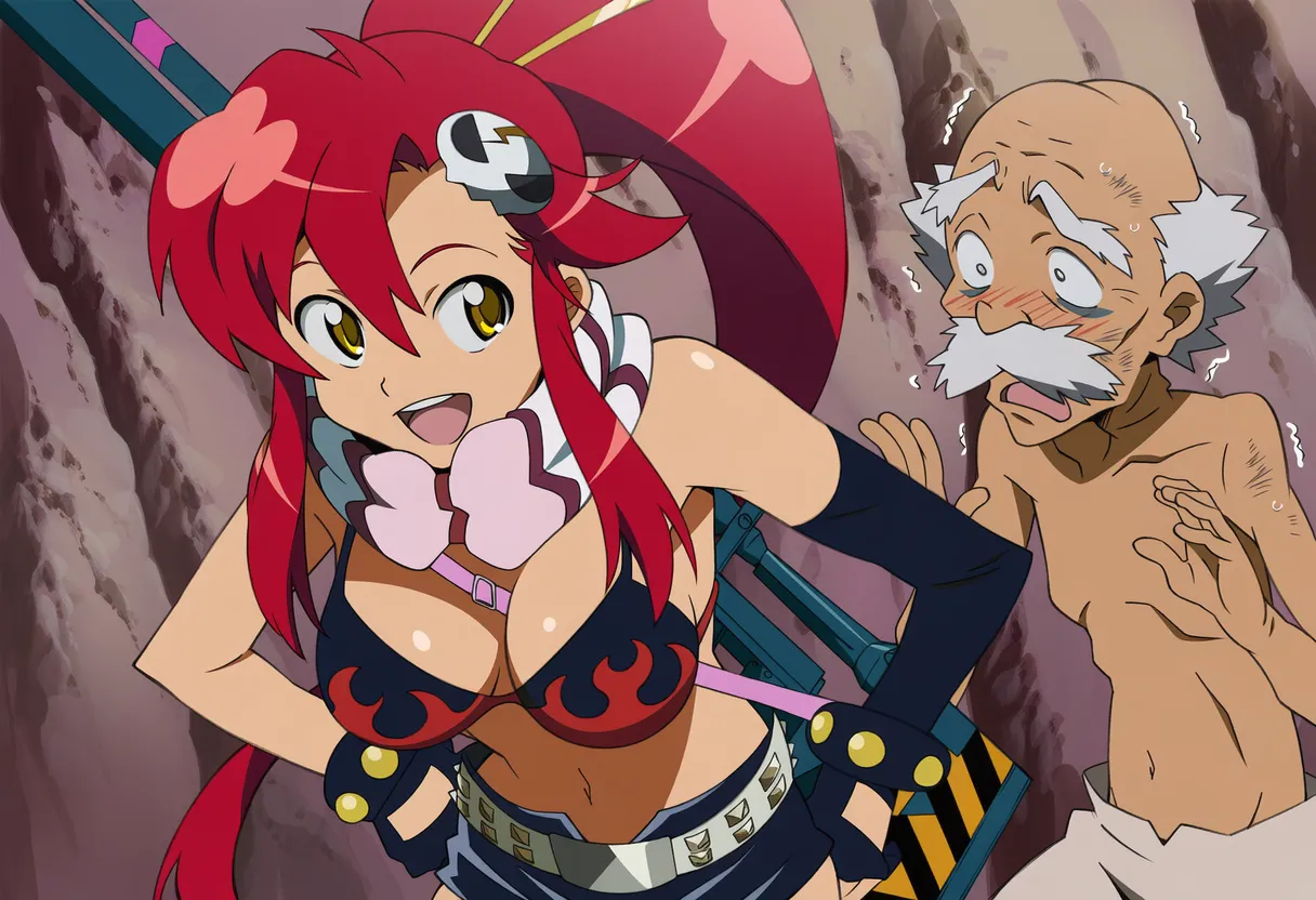 Pixiv 与党野党YotouYatou 50519969 - Gurren Lagann Youko vs. the Extreme Underground Ojisan - Image 13