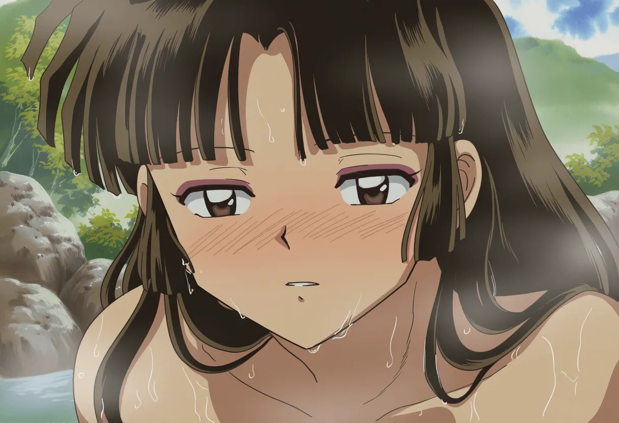 Pixiv 与党野党YotouYatou 50519969 - Inuyasha Drunken Sango Hair Down ver. vs. the Sake Fairy Ojisan - Image 135