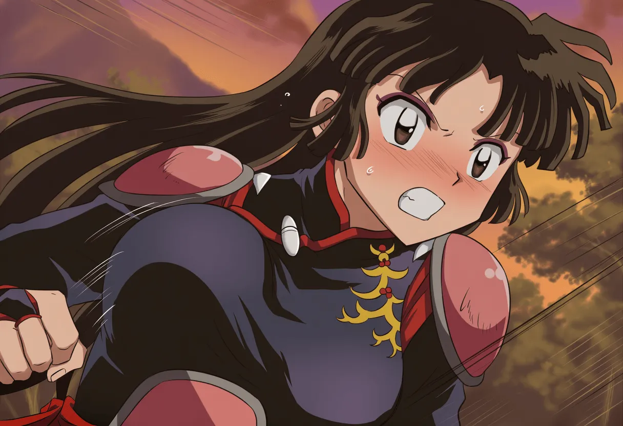 Pixiv 与党野党YotouYatou 50519969 - Inuyasha Drunken Sango Hair Down ver. vs. the Sake Fairy Ojisan - Image 31