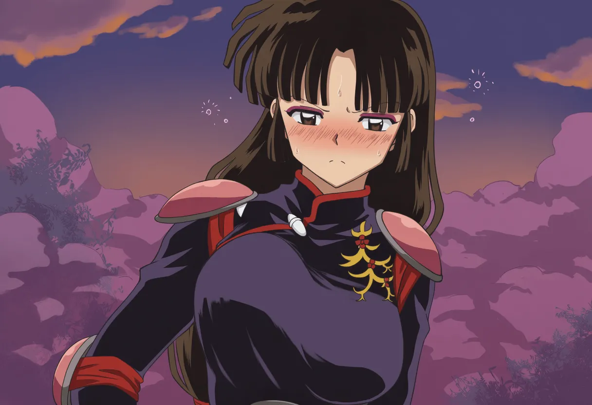 Pixiv 与党野党YotouYatou 50519969 - Inuyasha Drunken Sango Hair Down ver. vs. the Sake Fairy Ojisan - Image 34