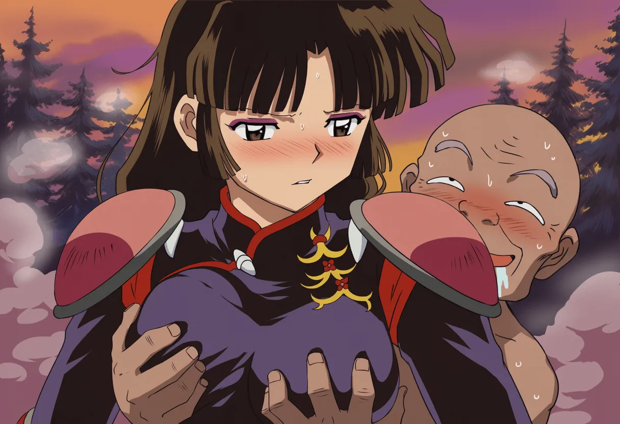 Pixiv 与党野党YotouYatou 50519969 - Inuyasha Drunken Sango Hair Down ver. vs. the Sake Fairy Ojisan - Image 37